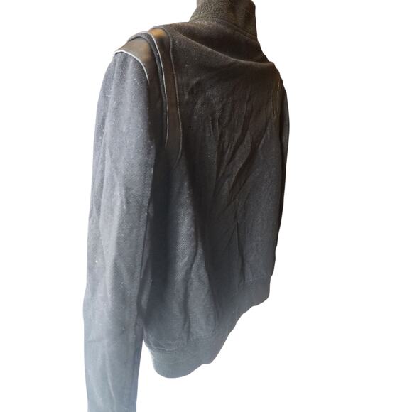 Saint Laurent Teddy Jacket Mens 52 Large Bomber Ribbed Collar Italy Paris Snap - Picture 7 of 16